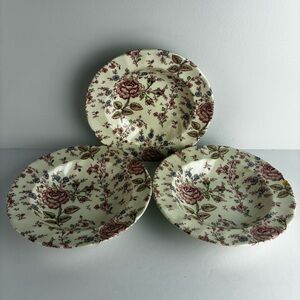 Johnson Brothers Vintage Rose Chintz Bowls Set of 3